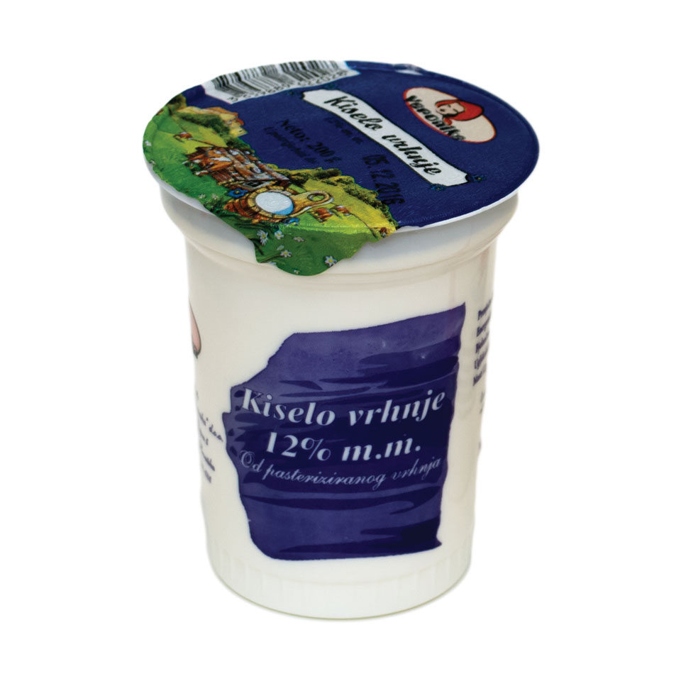 Vrhnje kiselo 12% m.m.