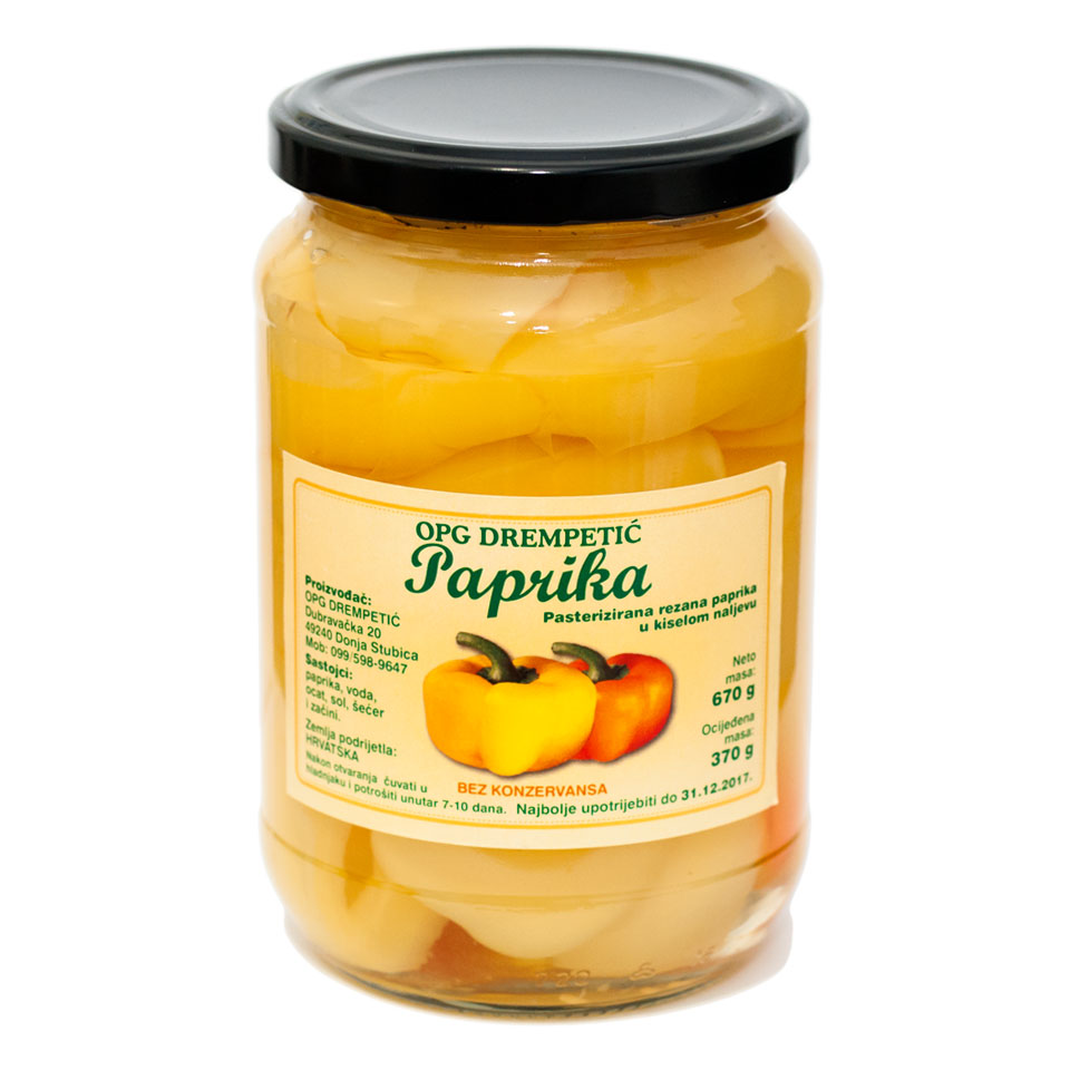 Paprika rezana