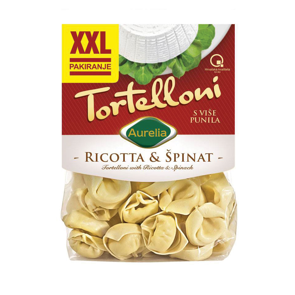 Tortelloni ricotta i špinat