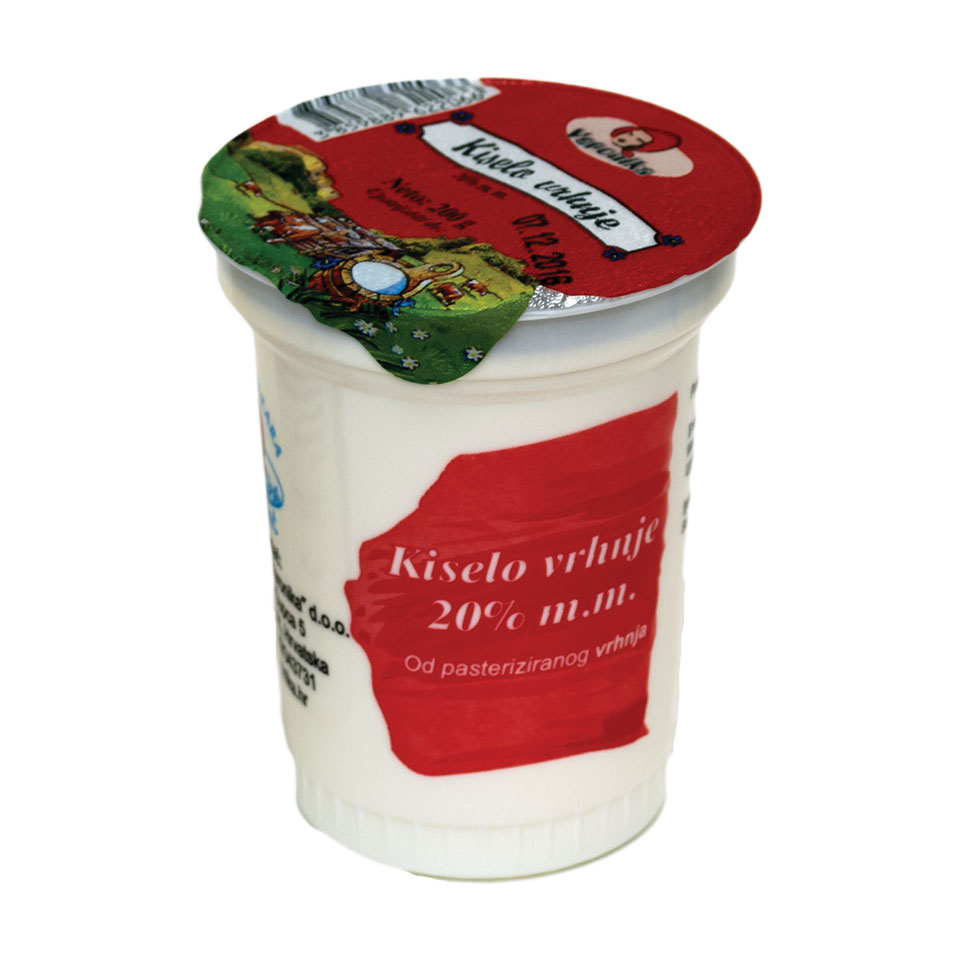Vrhnje kiselo 20% m.m.