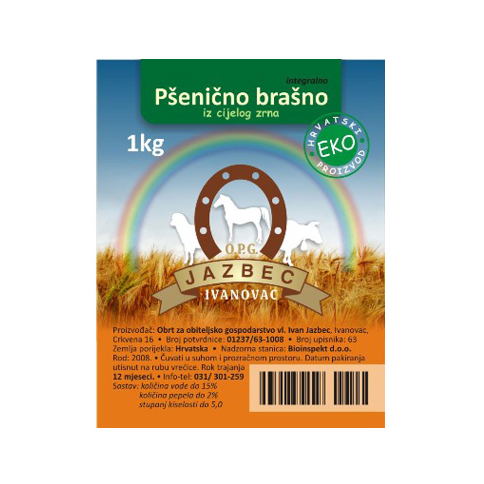 Pšenično brašno integralno cijelo zrno