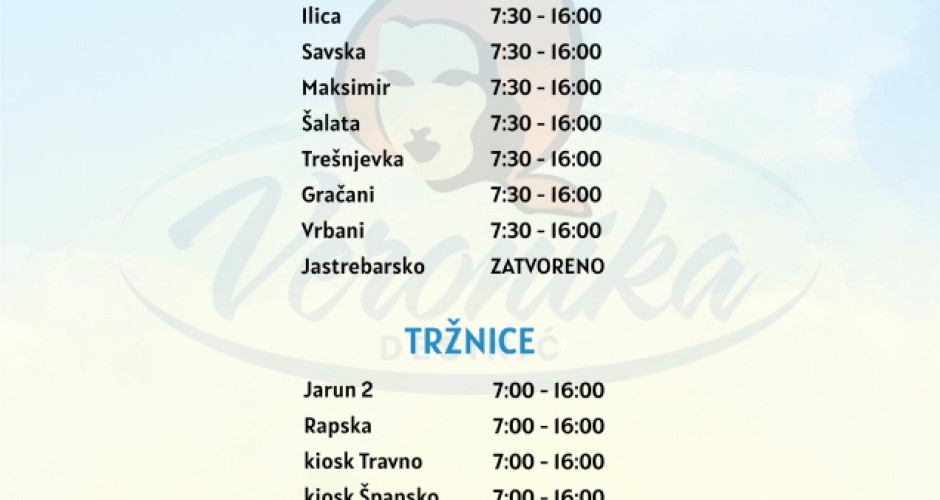 Radno vrijeme poslovnica 17.04.2024.